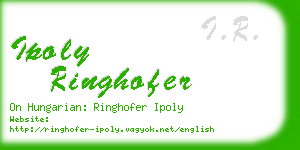 ipoly ringhofer business card